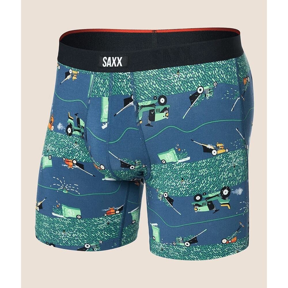Saxx Xtra Soft Comfort 6” Boxer Briefs‎ Underwear Buzzcut Lawnmower Denim Small